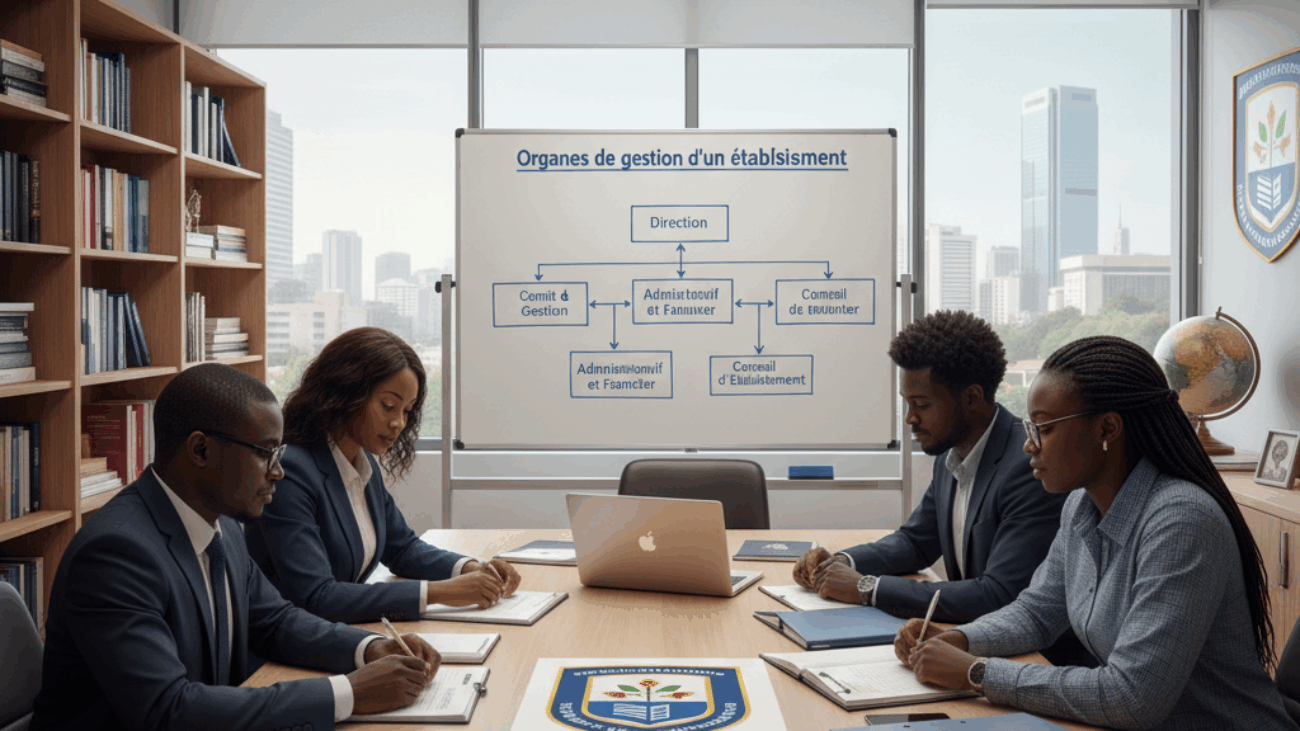 alt="Organes de gestion d’un établissement au Cameroun"