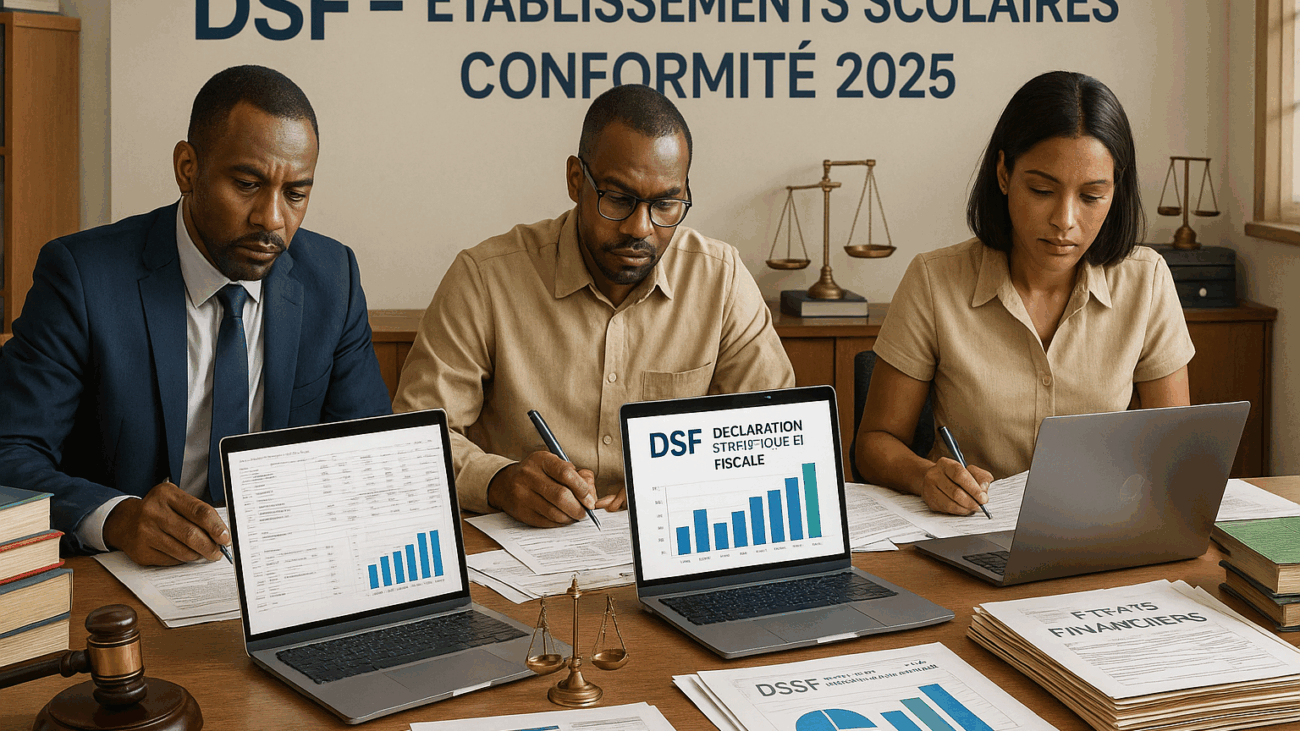 alt="Obligation de Déclaration Statistique et Fiscale DSF pour établissements scolaires au Cameroun"