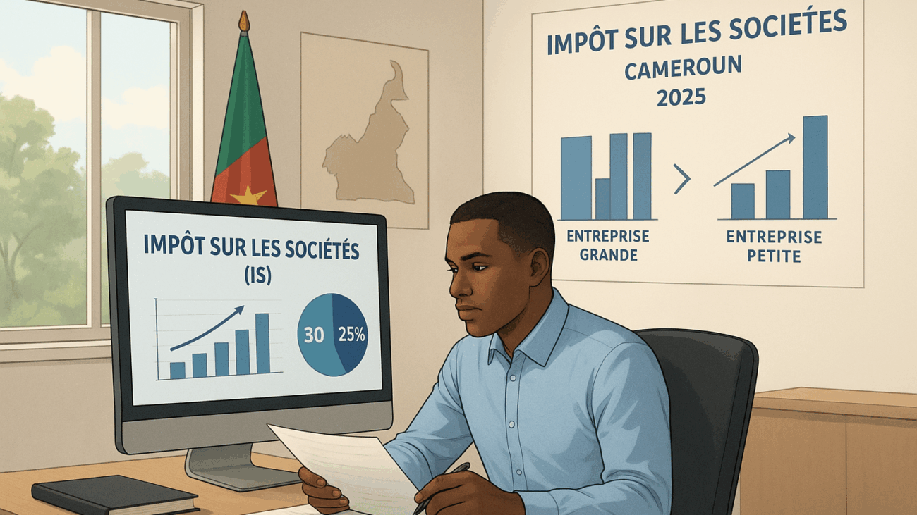 alt="Taux de l’Impôt sur les Sociétés IS au Cameroun en 2025"