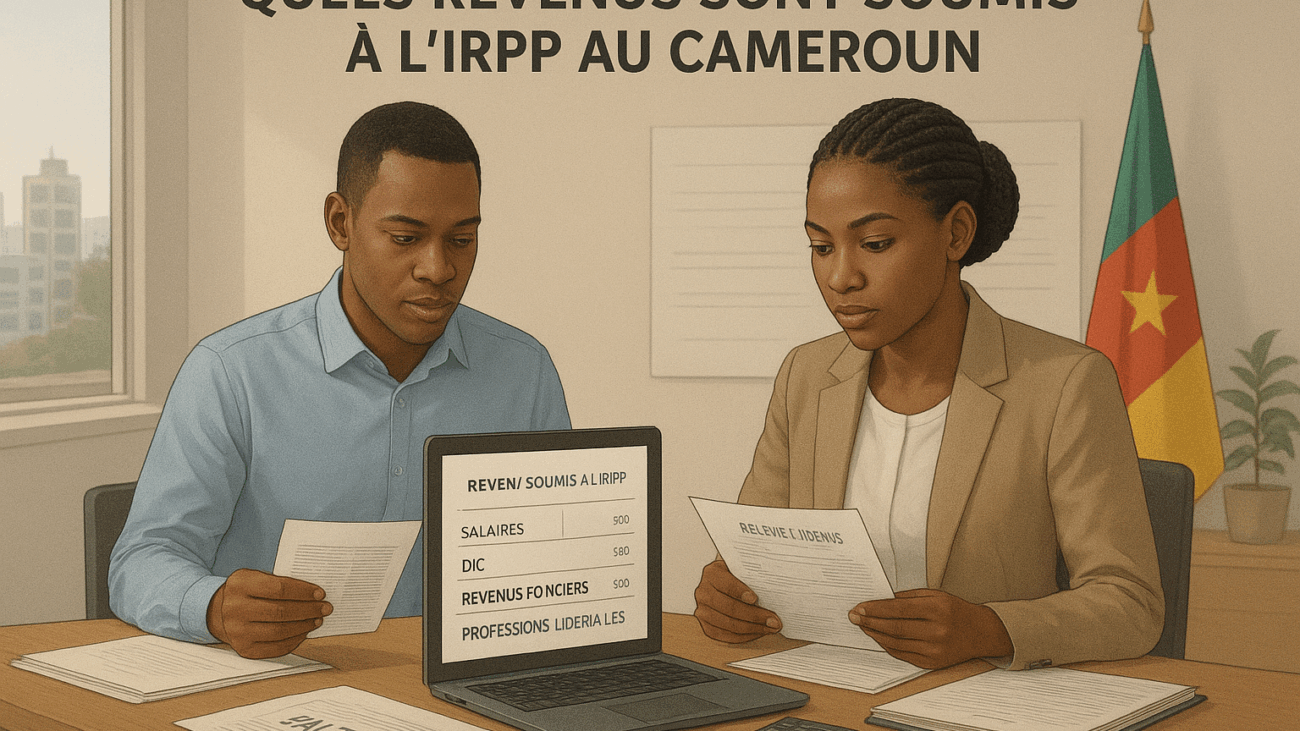 alt="Revenus soumis à l’IRPP au Cameroun pour salariés et entrepreneurs"