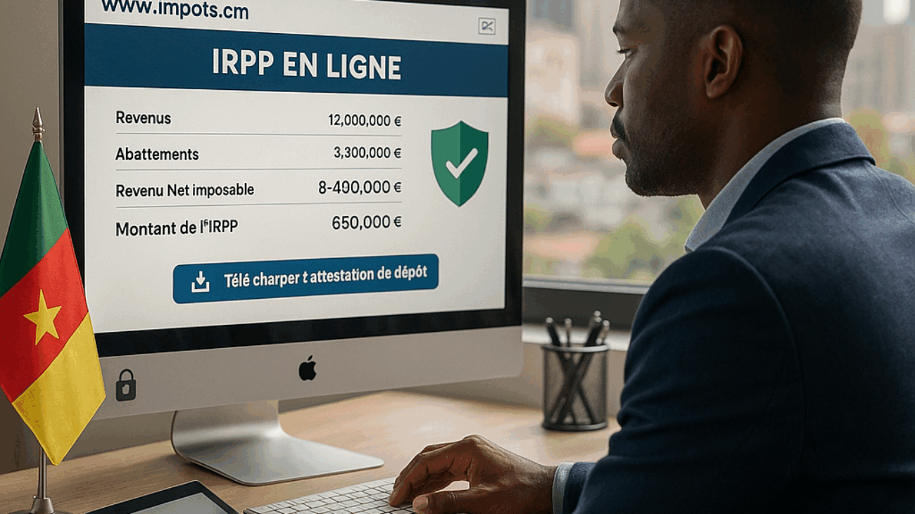 alt="Procédure de déclaration IRPP en ligne au Cameroun pour salariés et entrepreneurs"