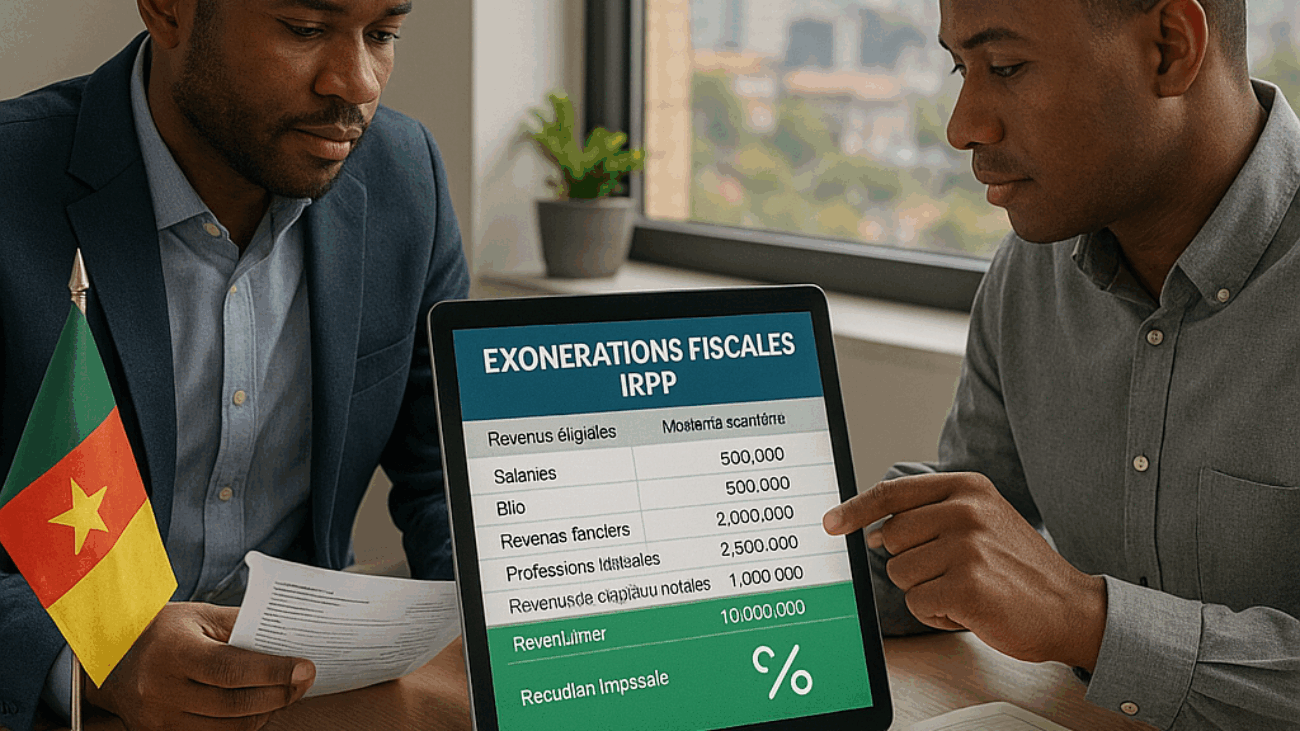 alt="Exonérations fiscales IRPP au Cameroun pour salariés et entrepreneurs"