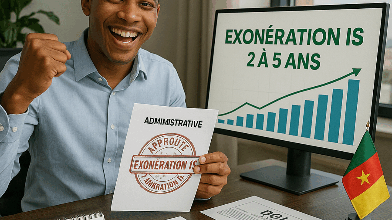 alt="Exonérations de l’Impôt sur les Sociétés IS au Cameroun pour nouvelles entreprises"