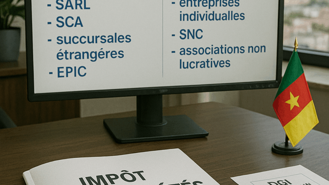 alt="Entreprises assujetties à l’Impôt sur les Sociétés IS au Cameroun"